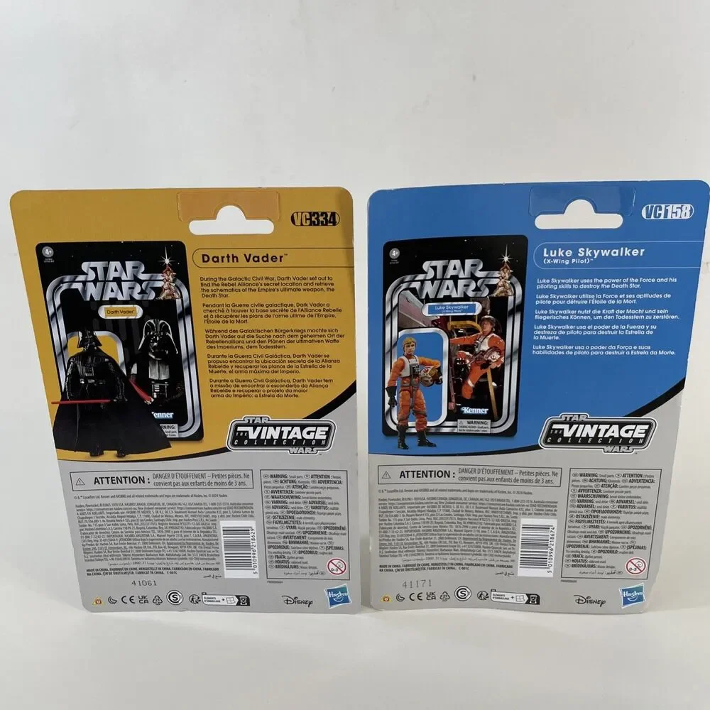 Star Wars Darth Vader And Luke Skywalker The Vintage Collection New Sealed